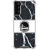 NBA Golden State Warriors Marble Galaxy S21 FE Clear Case