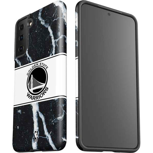NBA Golden State Warriors Marble Galaxy S21 Plus 5G Pro Case