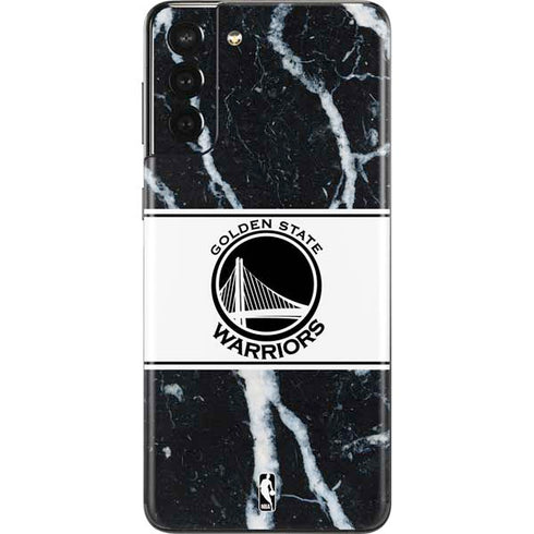 NBA Golden State Warriors Marble Galaxy S21 Plus 5G Skin