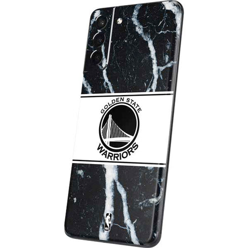 NBA Golden State Warriors Marble Galaxy S21 Plus 5G Skin