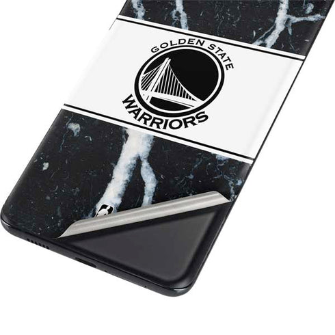 NBA Golden State Warriors Marble Galaxy S21 Ultra 5G Skin