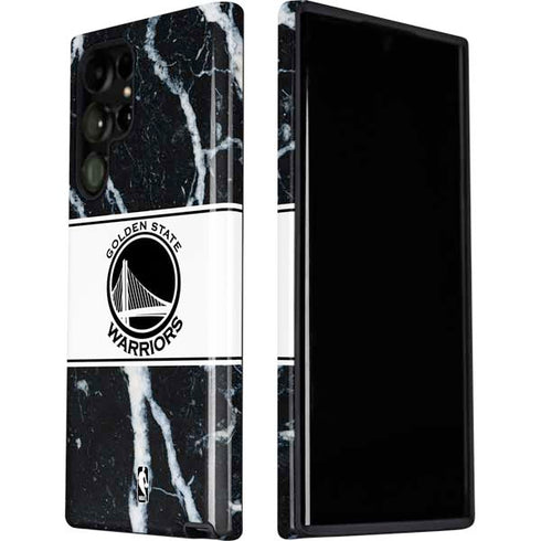 NBA Golden State Warriors Marble Galaxy S22 Ultra Pro Case