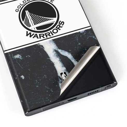 NBA Golden State Warriors Marble Galaxy S22 Ultra Skin