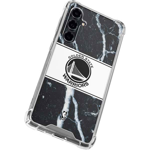 NBA Golden State Warriors Marble Galaxy S23 FE Clear Case