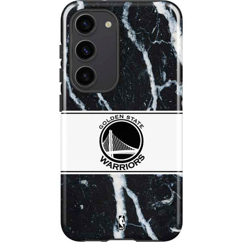 NBA Golden State Warriors Marble Galaxy S23 Pro Case