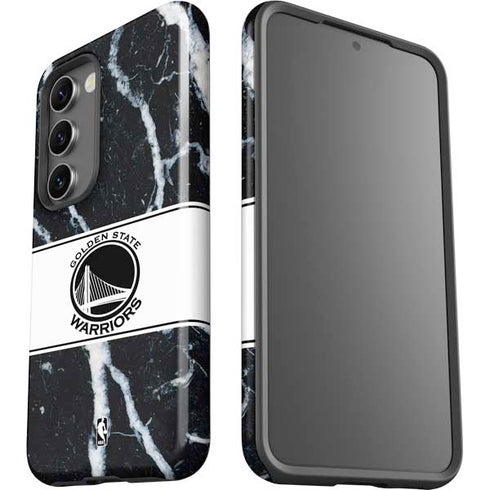 NBA Golden State Warriors Marble Galaxy S23 Pro Case