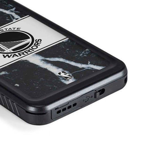 NBA Golden State Warriors Marble Galaxy S23 Waterproof Case