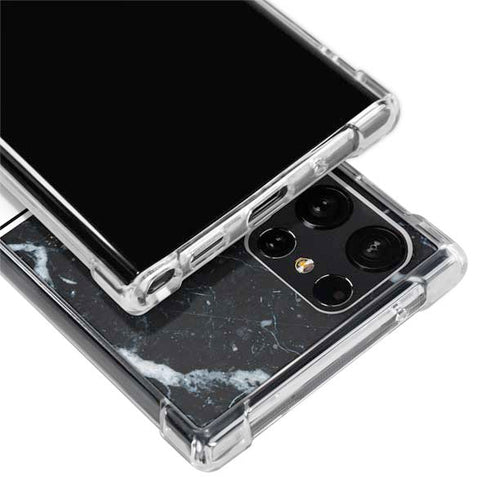 NBA Golden State Warriors Marble Galaxy S24 Ultra Clear Case