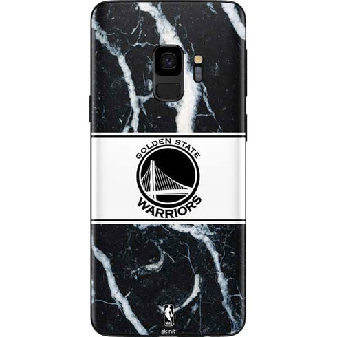NBA Golden State Warriors Marble Galaxy S9 Skin