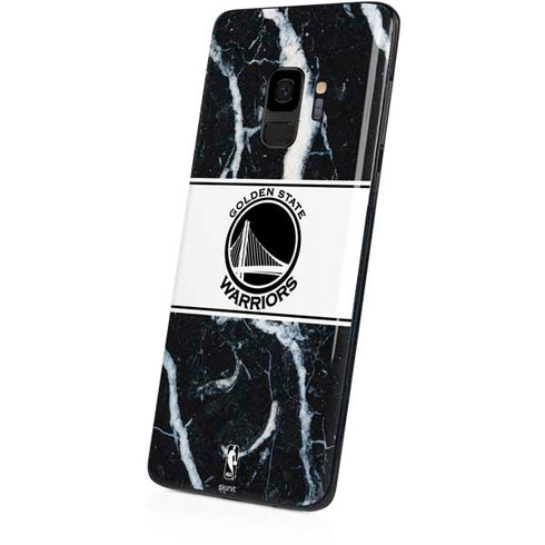 NBA Golden State Warriors Marble Galaxy S9 Skin