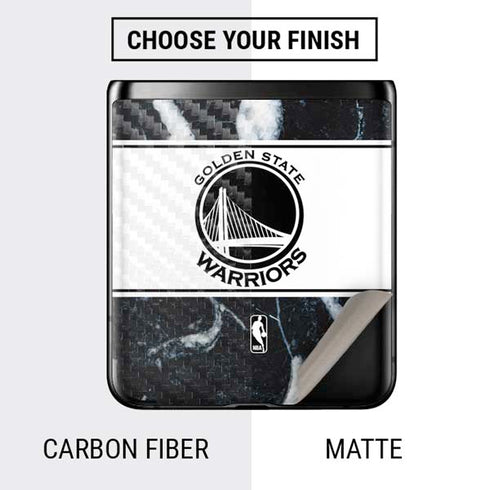 NBA Golden State Warriors Marble Galaxy Z Flip Skin