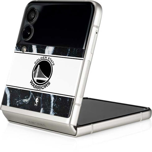 NBA Golden State Warriors Marble Galaxy Z Flip3 5G Skin