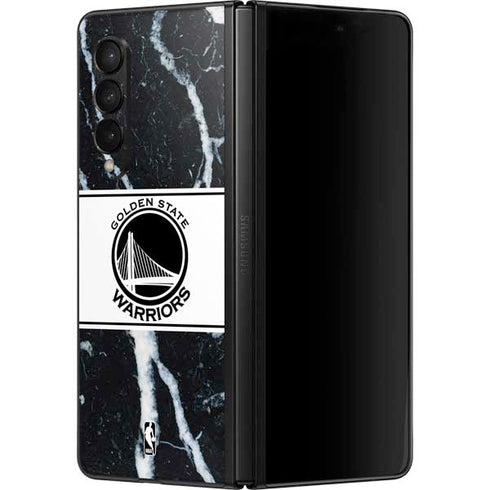 NBA Golden State Warriors Marble Galaxy Z Fold3 5G Skin