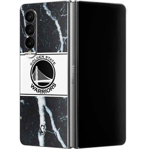 NBA Golden State Warriors Marble Galaxy Z Fold4 5G Skin