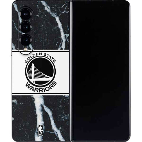 NBA Golden State Warriors Marble Galaxy Z Fold4 5G Skin