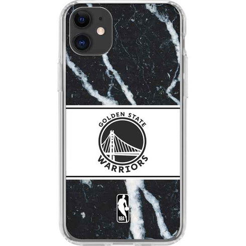 NBA Golden State Warriors Marble iPhone 11 Clear Case