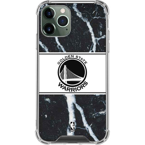 NBA Golden State Warriors Marble iPhone 11 Pro Max Clear Case
