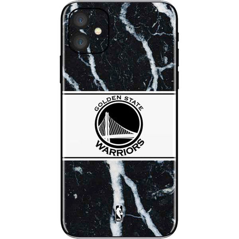 NBA Golden State Warriors Marble iPhone 11 Skin