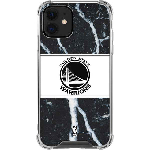 NBA Golden State Warriors Marble iPhone 12 Mini Clear Case