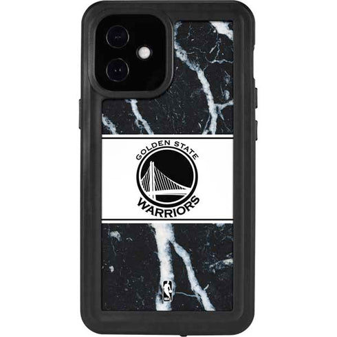 NBA Golden State Warriors Marble iPhone 12 Mini Waterproof Case