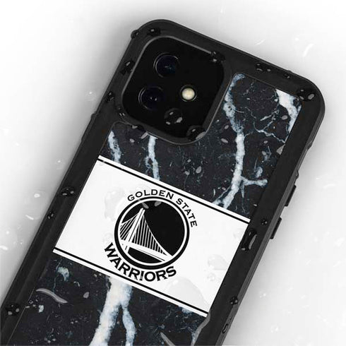 NBA Golden State Warriors Marble iPhone 12 Mini Waterproof Case