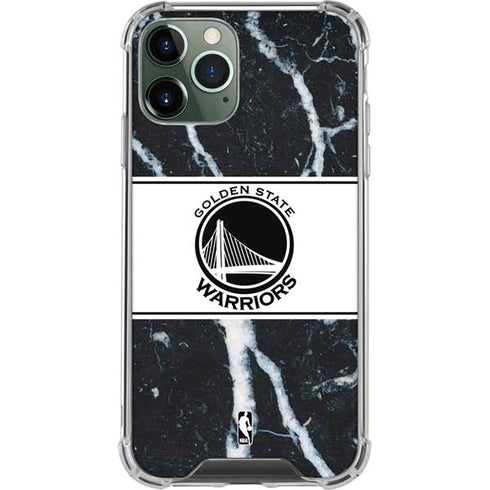 NBA Golden State Warriors Marble iPhone 12 Pro Clear Case