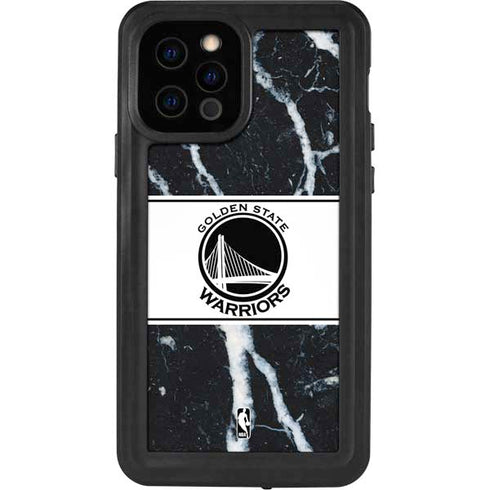 NBA Golden State Warriors Marble iPhone 12 Pro Waterproof Case
