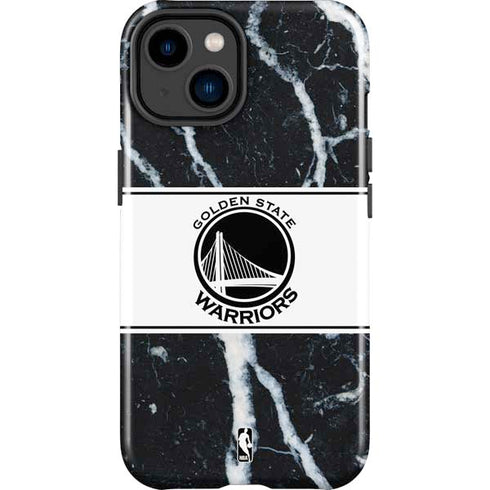 NBA Golden State Warriors Marble iPhone 14 Plus Impact Case