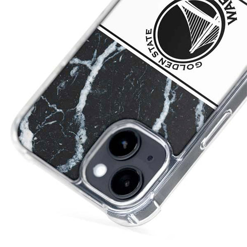 NBA Golden State Warriors Marble iPhone 15 Plus MagSafe Case