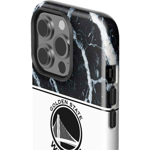 NBA Golden State Warriors Marble iPhone 14 Pro Impact Case