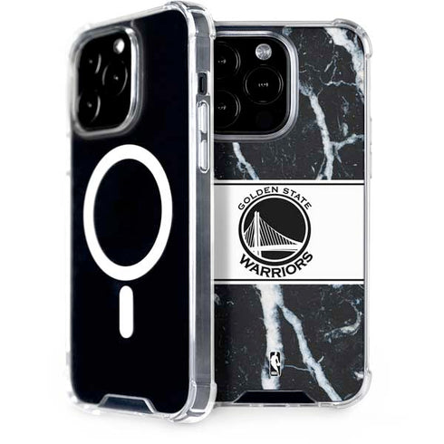 NBA Golden State Warriors Marble iPhone 15 Pro MagSafe Case