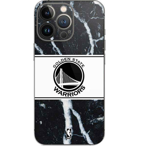 NBA Golden State Warriors Marble iPhone 15 Pro Skin