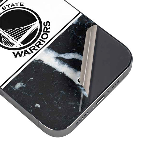 NBA Golden State Warriors Marble iPhone 15 Pro Skin