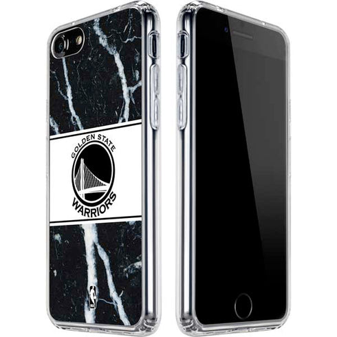 NBA Golden State Warriors Marble iPhone SE (2nd & 3rd Gen) Clear Case