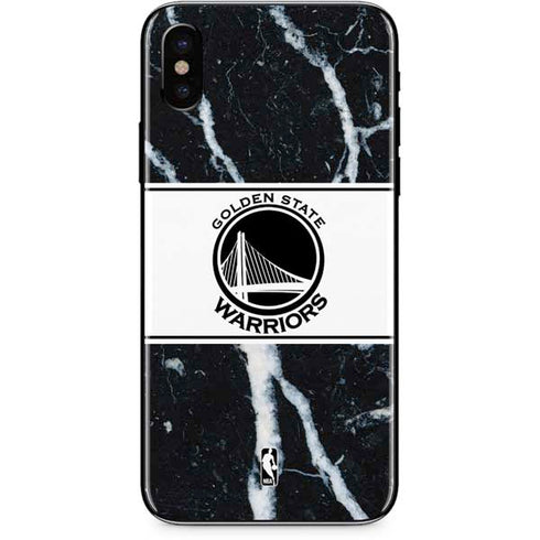 NBA Golden State Warriors Marble iPhone X Skin