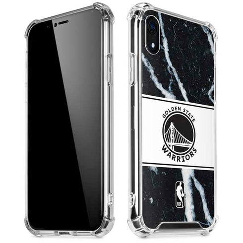 NBA Golden State Warriors Marble iPhone XR Clear Case