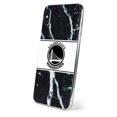 NBA Golden State Warriors Marble iPhone XS Skin