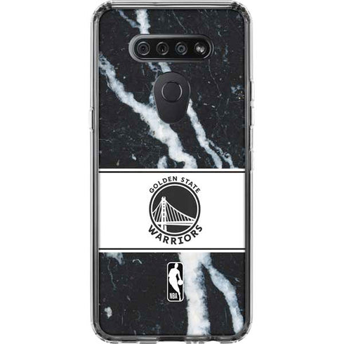 NBA Golden State Warriors Marble LG K51/Q51 Clear Case