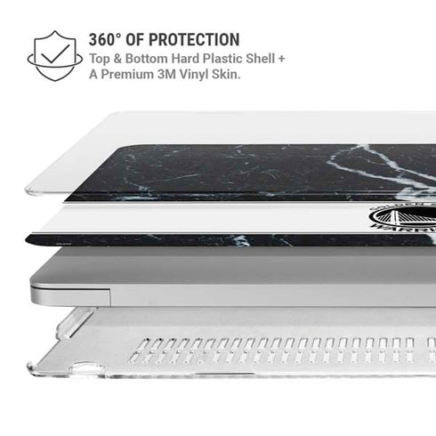 NBA Golden State Warriors Marble MacBook Air 15in (2023-2025) Case plus Skin