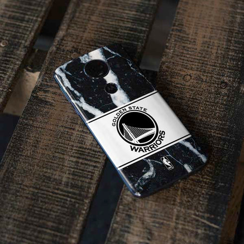 NBA Golden State Warriors Marble Moto E5 Plus Skin