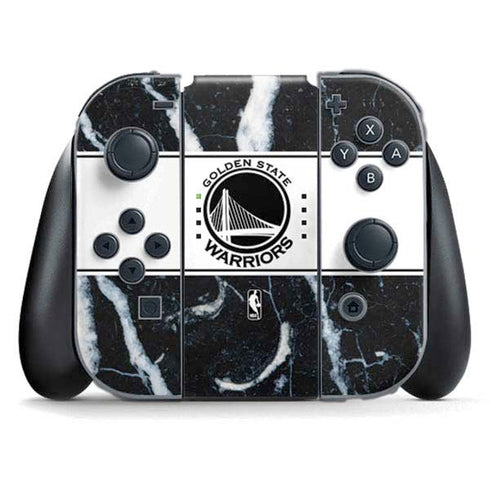 NBA Golden State Warriors Marble Nintendo Switch (2017-2021) Joy-Con Controller Skin