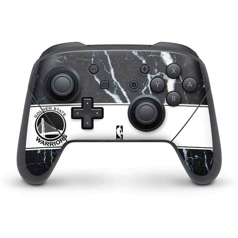 NBA Golden State Warriors Marble Nintendo Switch Pro Controller Skin