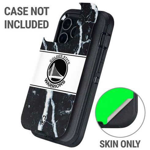 NBA Golden State Warriors Marble Otterbox Defender iPhone Skin