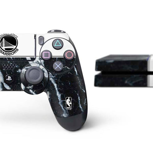 NBA Golden State Warriors Marble PS4 Console and Controller Bundle Skin