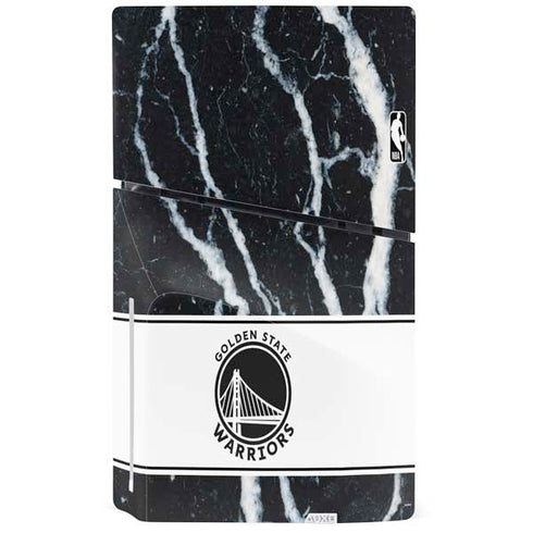 NBA Golden State Warriors Marble PS5 Slim Disk Bundle Skin