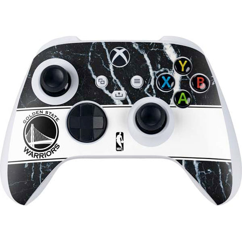 NBA Golden State Warriors Marble Xbox Series S Controller Skin