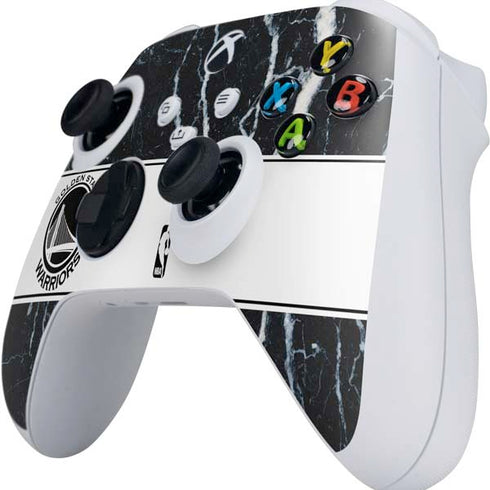 NBA Golden State Warriors Marble Xbox Series S Controller Skin