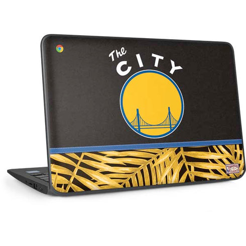NBA Golden State Warriors Retro Palms HP Chromebook Skin
