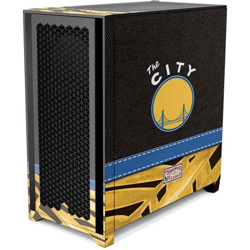 NBA Golden State Warriors Retro Palms Corsair 4000D Tempered Glass Mid-Tower ATX Case Skin