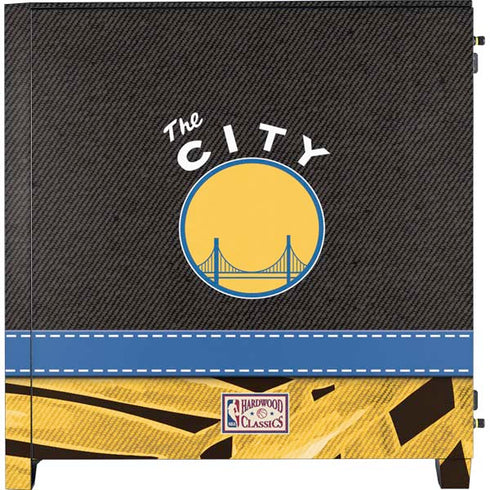 NBA Golden State Warriors Retro Palms Corsair 4000D Tempered Glass Mid-Tower ATX Case Skin